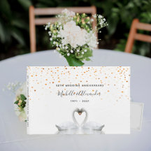 Weißschwäne Vögel 50. Goldhochzeit