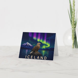 Weißschwanzadler Nördliche Lichter Island Danke