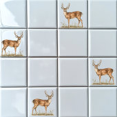 Weißschwanzhirsche Fliese