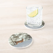 Weißschwanzhirsche Getränkeuntersetzer (Seite)