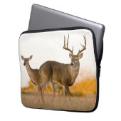 Weißschwanzhirsche | Herbst in Texas Laptopschutzhülle (Vorderseite Links)