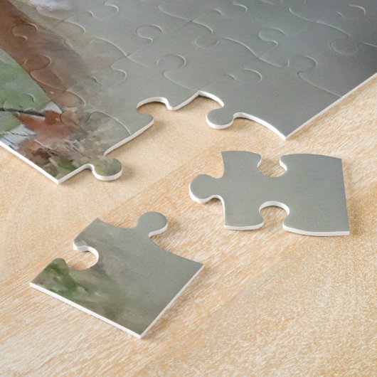 Weißschwanzhirsche im Friedhof Puzzle (Seite)