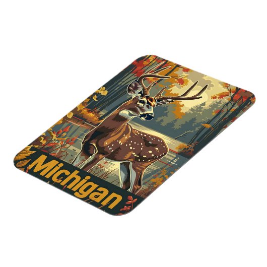 Weißschwanzhirsche Magnet (Linke Seite)