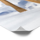 Weißschwanzhirsche (Nah hoch) Poster (Ecke)