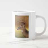 Weißschwanzhirsche, Odocoileus virginianus, Jumbo-Tasse (Rechts)