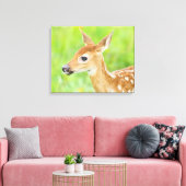 Weißschwanztier | Minnesota Leinwanddruck (Insitu (Wohnzimmer))