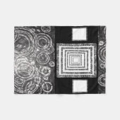 Weißschwarzer Pasley-Vliesdecke Fleecedecke (Vorderseite (Horizontal))