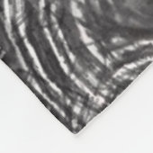 Weißschwarzer Pasley-Vliesdecke Fleecedecke (Ecke)