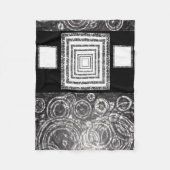 Weißschwarzer Pasley-Vliesdecke Fleecedecke (Vorderseite)