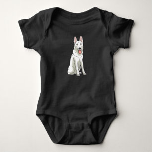Weißschweizer Hirte Baby Strampler