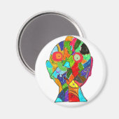 Weißseans Magnet (Vorderseite/Rückseite)