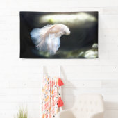 Weißsiamischer Kampffisch Banner (Insitu)