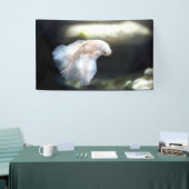 Weißsiamischer Kampffisch Banner (Messeveranstaltung)