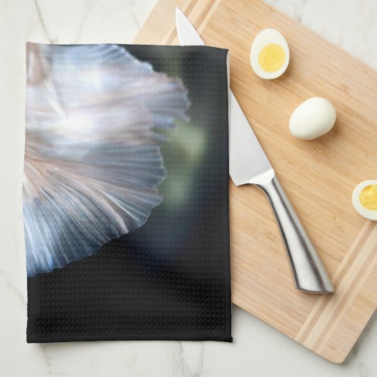 Weißsiamischer Kampffisch Geschirrtuch (Viertel Falte)