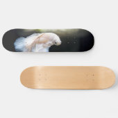 Weißsiamischer Kampffisch Skateboard (Horizontal)