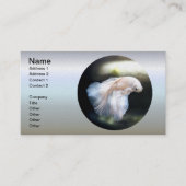 Weißsiamischer Kampffisch Visitenkarte (Vorderseite)