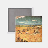 Weißstapel mit Sensenmann von Vincent van Gogh Magnet (Vorderseite/Rückseite)