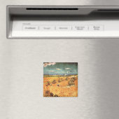 Weißstapel mit Sensenmann von Vincent van Gogh Magnet (In Situ (Geschirrspüler))