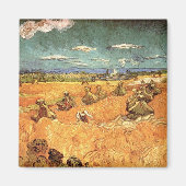 Weißstapel mit Sensenmann von Vincent van Gogh Magnet (Vorne)