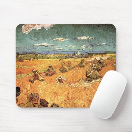 Weißstapel mit Sensenmann von Vincent van Gogh Mousepad (Mit Mouse)