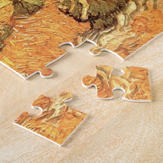 Weißstapel mit Sensenmann von Vincent van Gogh Puzzle (Seite)