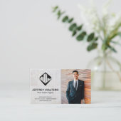 Weißstein | Geschäftsmann Visitenkarte (Stehend Vorderseite)