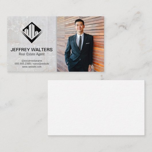Weißstein | Geschäftsmann Visitenkarte (Vorne/Hinten)