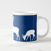 Weißsteine - Personalisiert Jumbo-Tasse (Rechts)