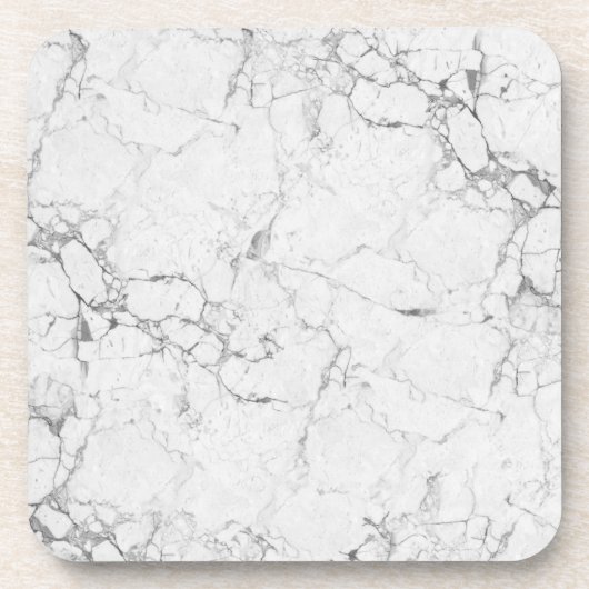 Weißsteinstruktur Getränkeuntersetzer (Vorderseite)