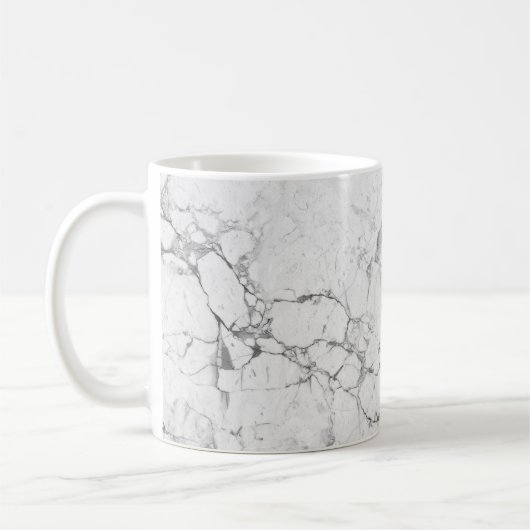 Weißsteinstruktur Kaffeetasse (Links)