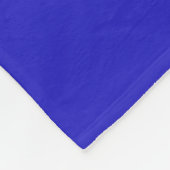 Weißsternmuster auf blauem Hintergrund Fleecedecke (Ecke)