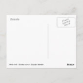 Weißstorch auf Gras Postkarte (Rückseite)