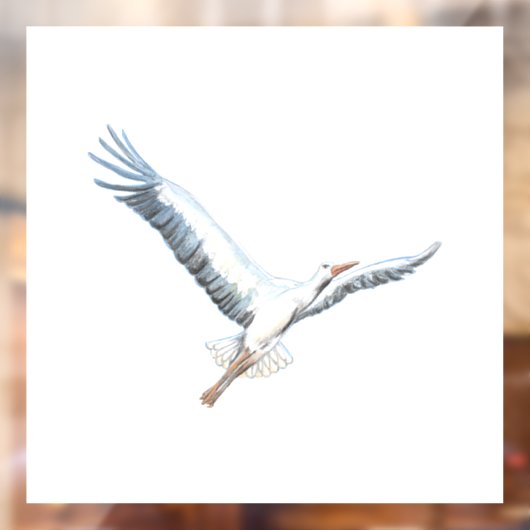 Weißstorch Fensteraufkleber (Blatt 2)