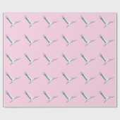 Weißstorch-Fliegenpapier Geschenkpapier (Flach)