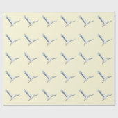Weißstorch-Fliegenpapier Geschenkpapier (Flach)