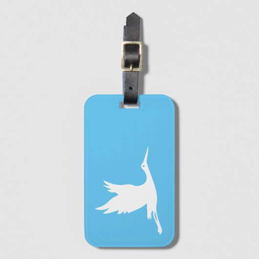 Weißstorch Gepäckanhänger (Vorderseite Vertikal)