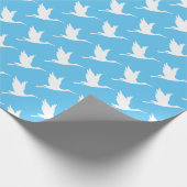 Weißstorch Geschenkpapier (Ecke)