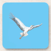 Weißstorch Getränkeuntersetzer (Vorderseite)