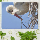 Weißstorch in seinem Nest Handtuch (Gefaltet)