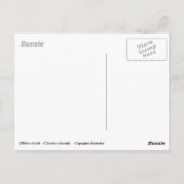 Weißstorch in seinem Nest Postkarte (Rückseite)