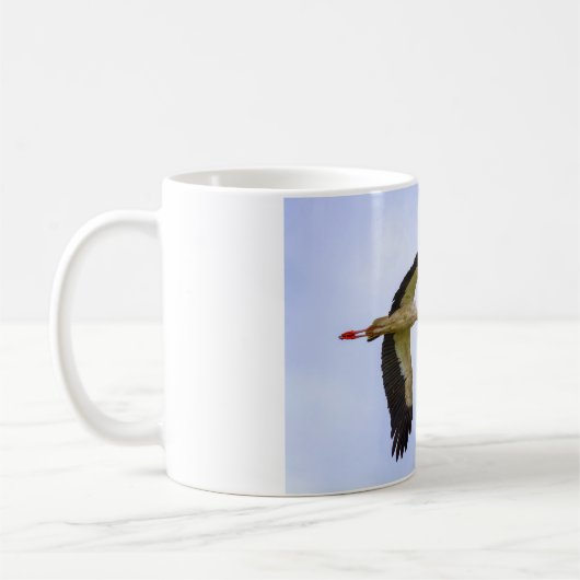 Weißstorch Kaffeetasse (Links)