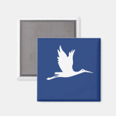 Weißstorch Magnet (Vorderseite/Rückseite)