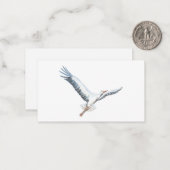 Weißstorch Mitteilungskarte (Vorderseite/Rückseite Beispiel)