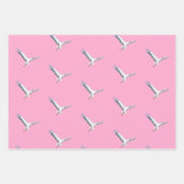 Weißstorche fliegen geschenkpapier set (Vorderseite)