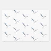 Weißstorche fliegen geschenkpapier set (Vorderseite)
