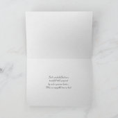 Weißteller mit Silberbesteck Vielen Dank Karte (Innenseite)