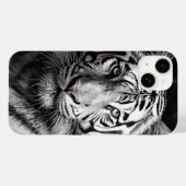 Weißtiger-Holzkohle Case-Mate iPhone Hülle (Rückseite (Horizontal))