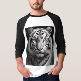 Weißtiger-Holzkohle T-Shirt