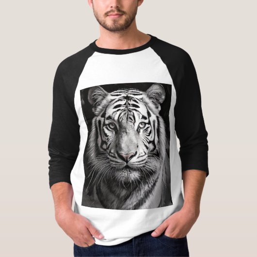 Weißtiger-Holzkohle T-Shirt (Vorderseite)