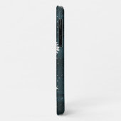 Weißtöpfe mit Regentropfen auf karierten Case-Mate iPhone Hülle (Hinten/Links)